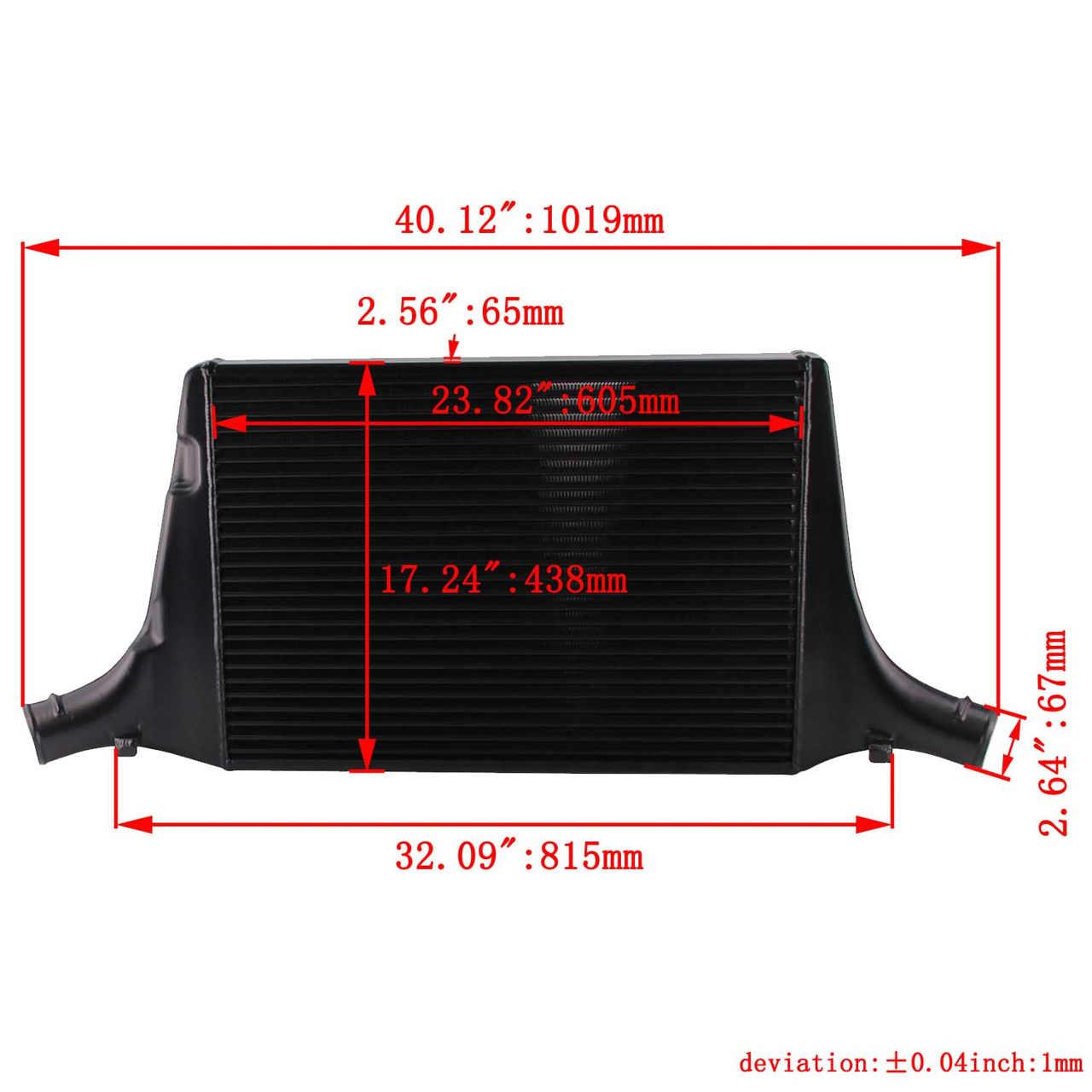 Intercooler Audi A4/A5 B8/B8.5 2.0 TFSI Qualitec.dk