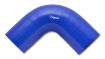 Billede af Vibrant 4.5in I.D. x 3in Long Gloss Blue Silicone 90 Degree Elbow