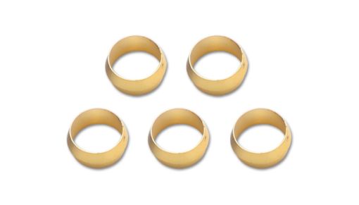 Billede af Vibrant 1/4in Brass Olive Inserts - 5pk