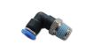 Billede af Vibrant Male Elbow Pneumatic Vacuum Fitting (1/8in NPT Thread) - for use with 5/32in (4mm) OD tubing