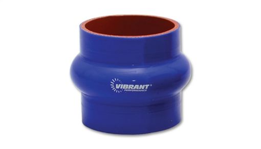 Billede af Vibrant 4 Ply Reinforced Silicone Hump Hose Connector - 1.5in I.D. x 3in long (BLUE)