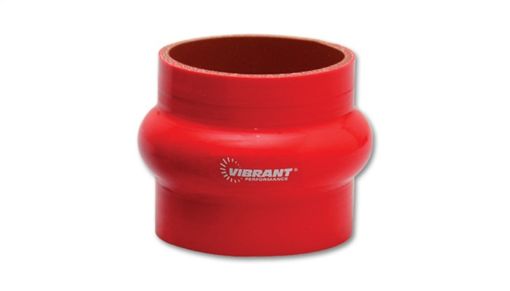 Billede af Vibrant 4 Ply Reinforced Silicone Hump Hose Connector - 1.5in I.D. x 3in long (RED)