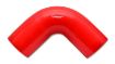 Billede af Vibrant 4 Ply Reinforced Silicone Elbow Connector - 2.25in I.D. - 90 deg. Elbow (RED)