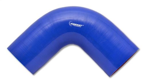 Billede af Vibrant 4 Ply Reinforced Silicone Elbow Connector - 1.5in I.D. - 90 deg. Elbow (BLUE)