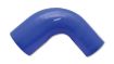 Billede af Vibrant 4 Ply Reinforced Silicone 90 degree Transition Elbow - 2.5in I.D. x 3in I.D. (BLUE)