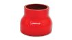 Billede af Vibrant 4 Ply Reinforced Silicone Transition Connector - 1.75in I.D. x 2.5in I.D. x 3in long (RED)