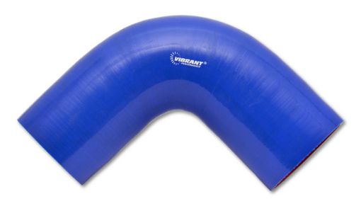 Billede af Vibrant 4 Ply Reinforced Silicone Elbow Connector - 1.75in I.D. - 90 deg. Elbow (BLUE)