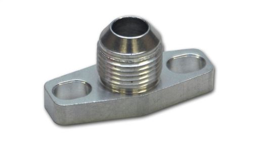 Billede af Vibrant Billet AL Oil Drain Flange w/ integrated -10 AN fitting T3 T3/T4 T04 GT40-GT55 BB Turbos