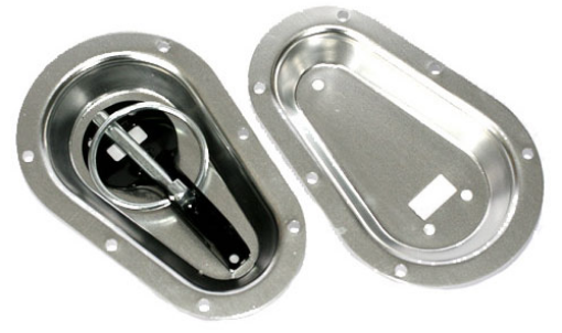 Billede af Recessed Bonnet Pin Plates - Silver