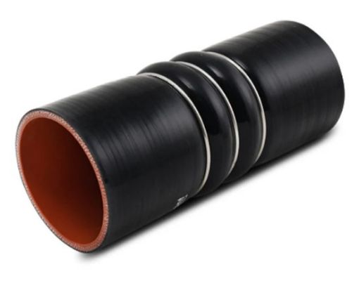 Billede af 2,5" / 63mm Silicone Hump Hose w/3 SS Rings - Length 152,4mm. - Black